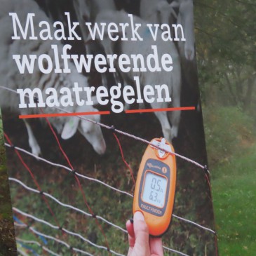 Geslaagde praktijkdag georganiseerd door de Drentse Gebiedsgroep Preventie tegen de wolf.